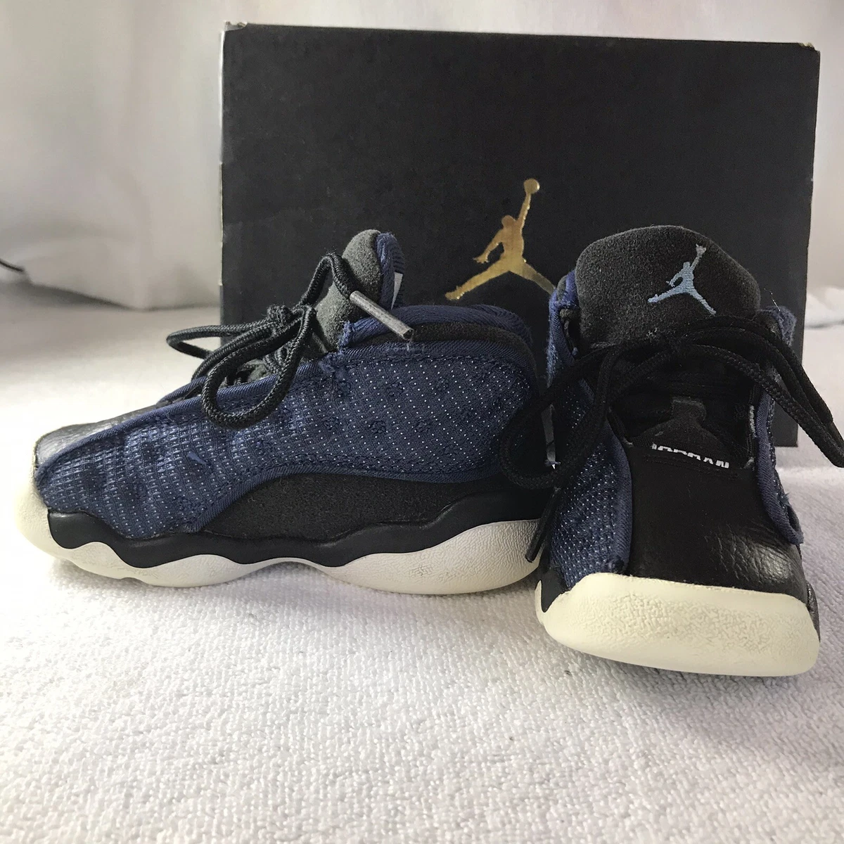 TODDLER BABY Shoes Size 6C Nike Air Jordan 13 Retro TD Blue Navy