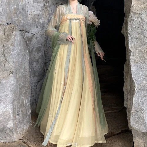 Ancient Traditional Dress Original Hanfu Chinese Tang Dynasty Costumes Fairy - Picture 15 of 24