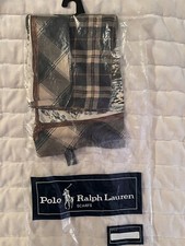 Ralph Lauren Scarf Polo Bears Plaid 100 Silk VINTAGE EXCELLENT