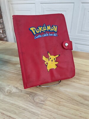 SPER RARE Vintage Pokemon Pikachu Card Holder Binder | eBay SPER RARE Vintage Pokemon Pikachu Card Holder Binder | eBay