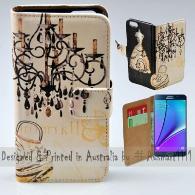 For Samsung Galaxy Note Series Vintage Chandelier Print Mobile Phone Case Cover