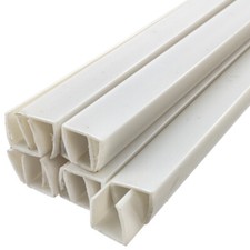 24 Inch x 11/16 Inch LED Neon Rope Light Mounting Track - White PVC Channel 10