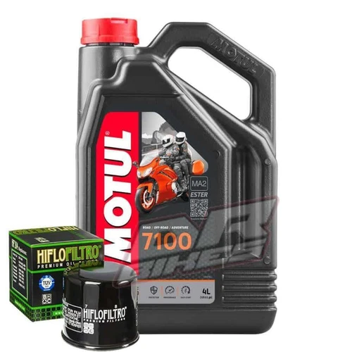 Yamaha R1 5VY 2004 2005 2006 Motul 7100 10W40 and Oil Filter