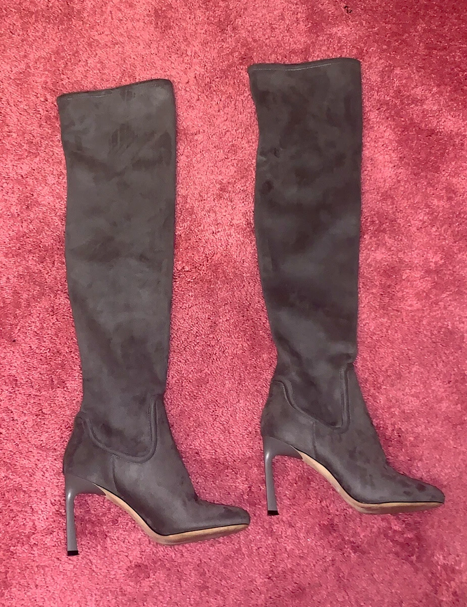 Nine west gray boots sale