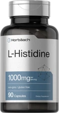 L-Histidine 1000mg | 90 Capsules | Non-GMO | Free Form | by Horbaach