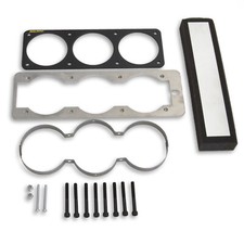 Autometer 50100 Triple Gauge Cage Mount Kit Black 2-58 For 87-93 Mustang