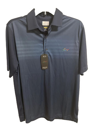 Greg Norman Navy~ Attack Life Short Sleeve Collared Polo Shirt