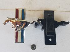 1971-1973 Mustang Mach 1 Nos Grill Emblem Used Mounting Bracket Oem Ford Nice 1971-1973 Mustang Mach 1 Nos Grill Emblem Used Mounting Bracket Oem Ford Nice