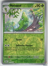 Metapod 011/165 Reverse Holo Scarlet & Violet 151