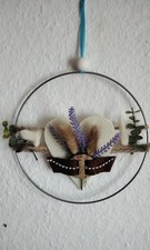 Deko-Wandschmuck-neu-Frühling-Makramee-Ostern-Muttertag-Geschenk-Perlen-Herz