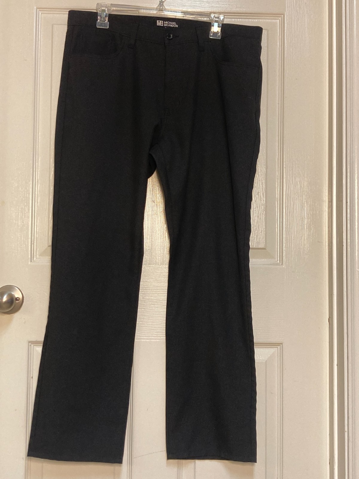 Men's pants by Michael Brandon charcoal black sze 36 x 30