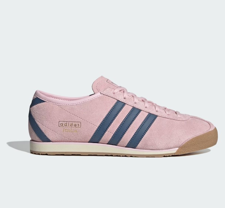 ADIDAS ITALY 70'S OG MEN'S SHOES JQ6891 Clear Pink / Preloved Ink