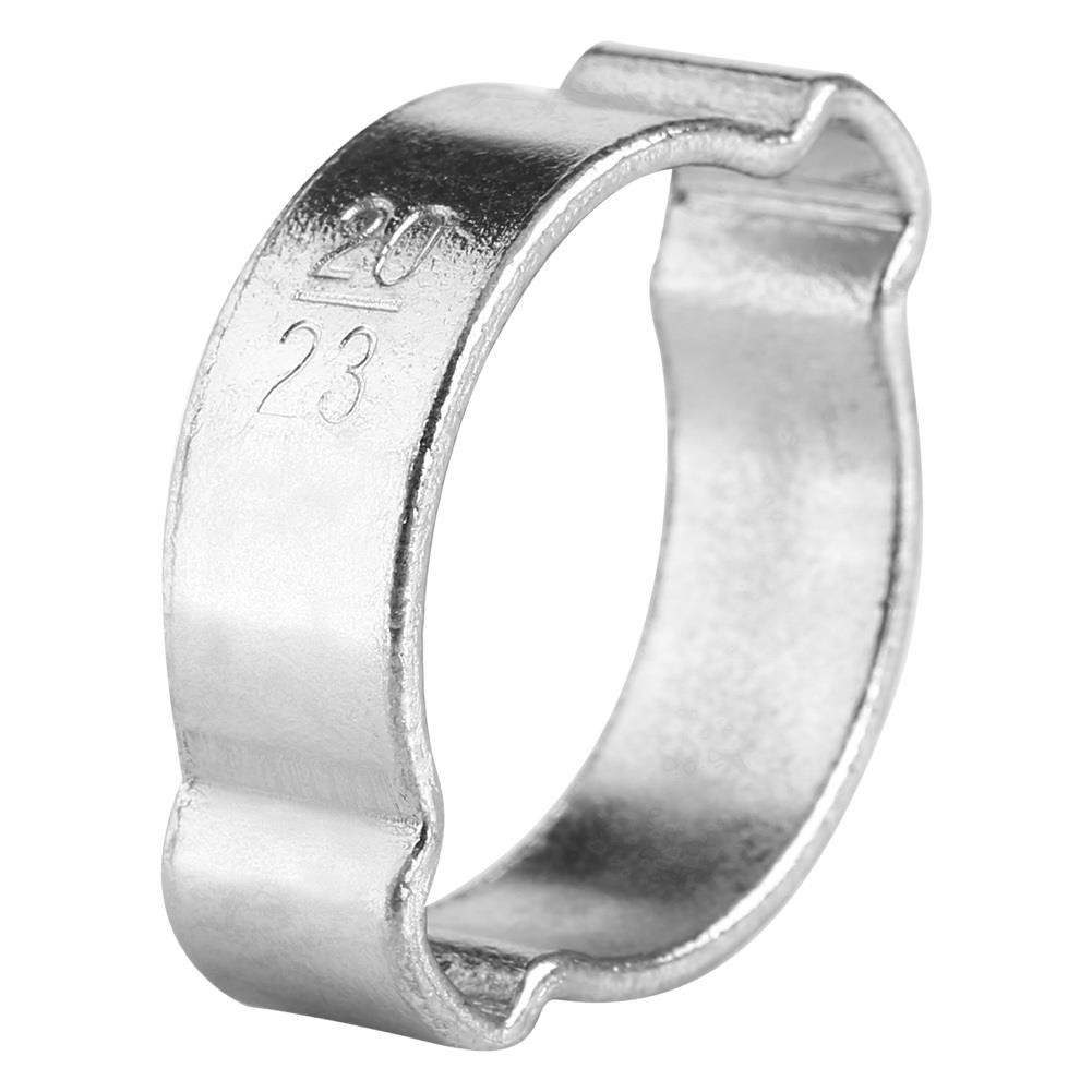 Zinc Plated Iron 2-Ear Hose Clamps 5-23mm for Fuel Petrol Pipe Tube