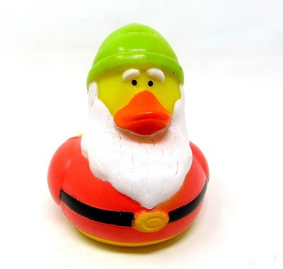 Gnome Rubber Duck 2 inch Green Hat Red Jacket Hide Cruise Jeep Gift US Seller q