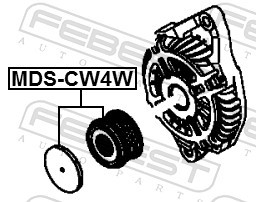 Fits FEBEST MDS-CW4W ALTERNATOR PULLEY MITSUBISHI LANCER CY,CZ 2007.0 ⭐UK Stock⭐