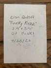 ACEO OOAK Original Raspberries "Funky Razz" Elsa Ratliff Oil Pastel 2.5x3.5" — photo 3