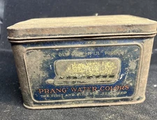 Prang Water Colors Advertising TIN with Old Faithful Logo 1800s Early