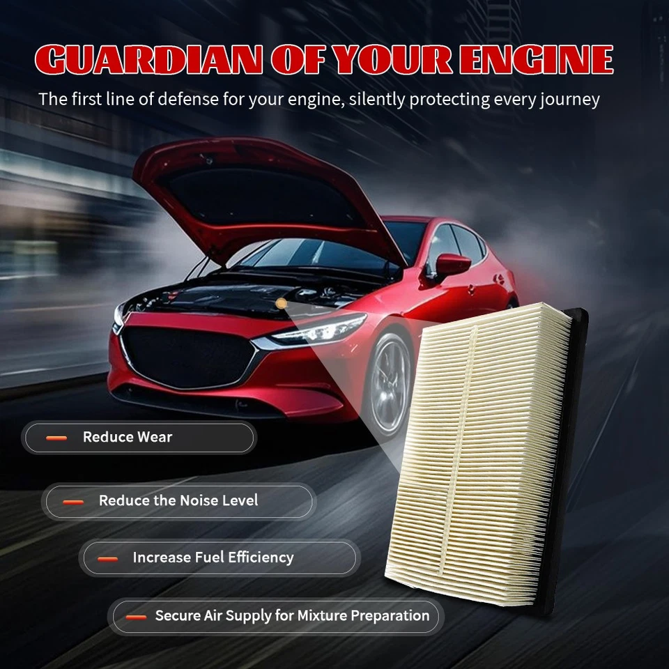 1x Filtro de Ar de Motor Premium para Chevy Malibu Uplander Pontiac Aztek Buick Regal - Imagem 4 de 4