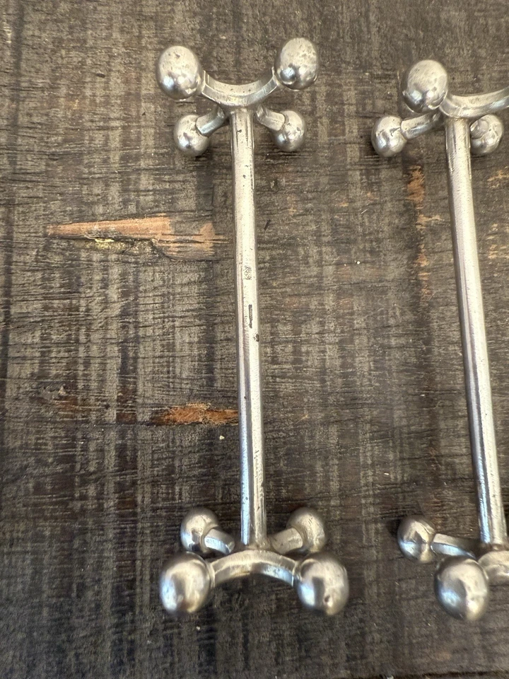 Antique French CRISTOFLE Silver-Plated Knife Holder Set Of 6 - Image 4 of 4