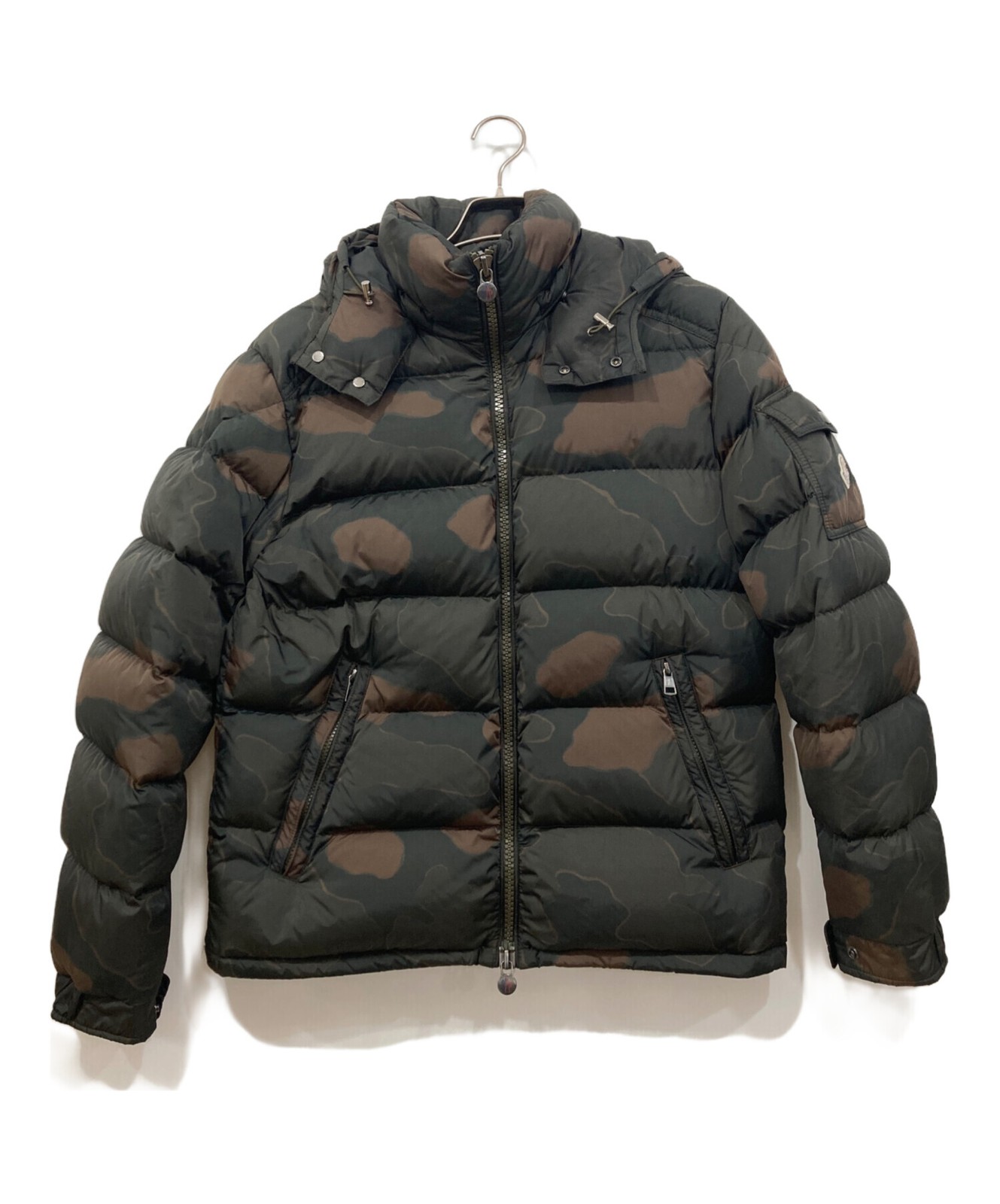 MONCLER/Maya Camo Down Jacket C20914036605 Khaki x Brown Size: 3