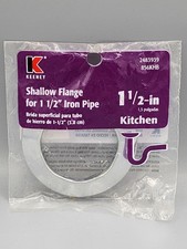 NEW KEENEY Shallow Flange For 1 1/2" Inch Iron Pipe Kitchen Sink 2483939 856KHB