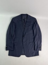 Ermenegildo Zegna US 40R 2 Btn Wool Windowpane Suit Jacket