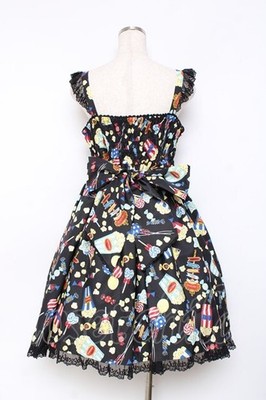 Angelic Pretty Happy Park Carnival JSK Set Black with Barrette AP