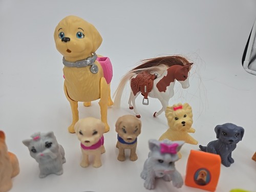 Barbie Animal Pets Dog Cat Accessories Leash Bed Dish - Picture 2 of 6
