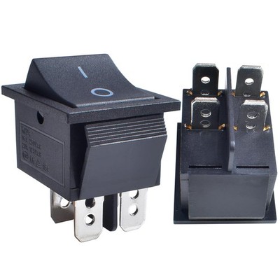 OURUI 2 Pcs Boat Rocker Switch AC 20A 125V, 16A 250V DPST 4 Pins 2 Position On O
