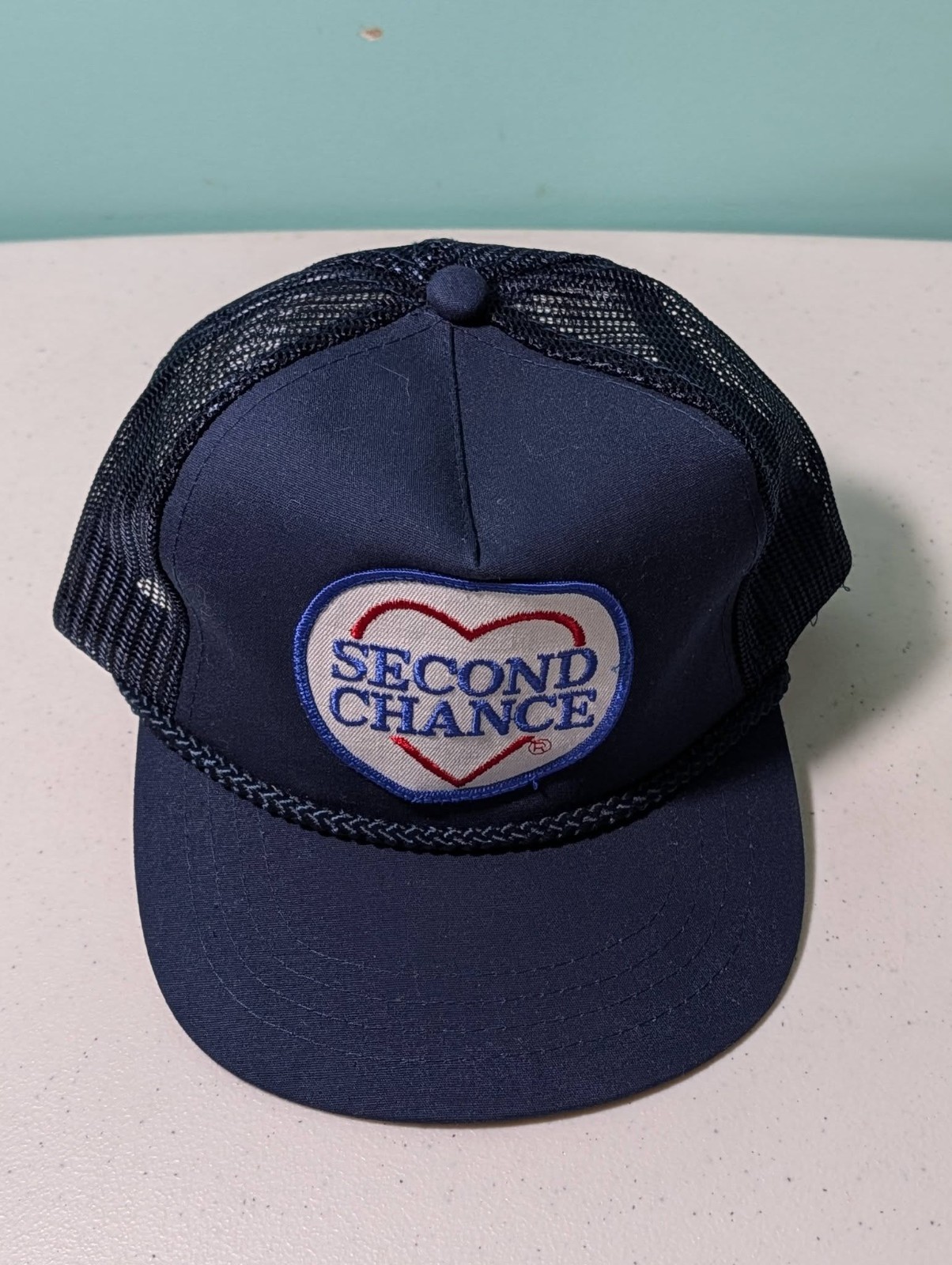Second Chance Patch Mesh Snapback Trucker Hat Vin… - image 6