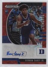 2020 Panini Prizm Draft Picks Prospect Choice Red 16/88 Vernon Carey Jr Auto 2r7