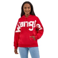 Wrangler Ladies Retro  Punchy Classic Red Hoodie 112371605