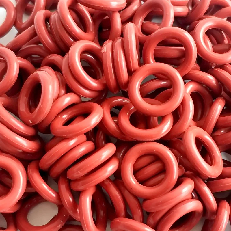 225PCS Red Silicone O-Ring Seal Sealing Durable Rubber Assortment Kit Set Gasket