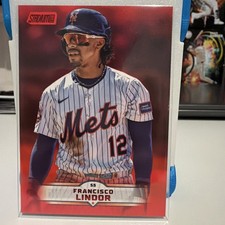 2025 Topps Stadium Club Red Foil #181 Francisco Lindor, New York Mets