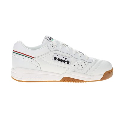 diadora Action Perforated Lace Up  Mens White Sneakers Casual Shoes 175361-C3403