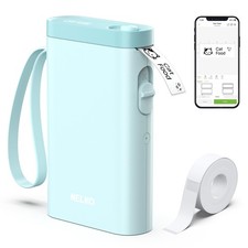 P21 Bluetooth Label Maker Machine with Tape Wireless Mini Printer Cyan