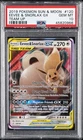 2019 POKEMON SUN & MOON TEAM UP #120 EEVEE & SNORLAX GX PSA 10