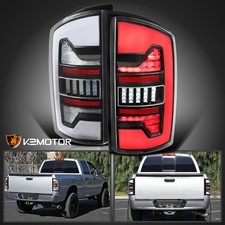 Black Fits 2007-2008 Dodge Ram 1500 2500 3500 Pickup Full Led Tail Lights Lamps
