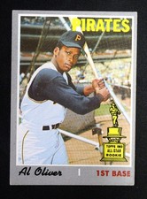 1970 TOPPS Al Oliver ROOKIE GOLD CUP Baseball Card #166. rookie card picture