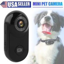 1080P Mini Pet Camera Wearable Collar Cam WiFi App for Dog Cat Loop Record 32G