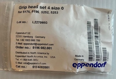 Eppendorf 5196082001 Grip head set 4 size 0 for 5176 , 5196 , 5252 , 5253 Calibr