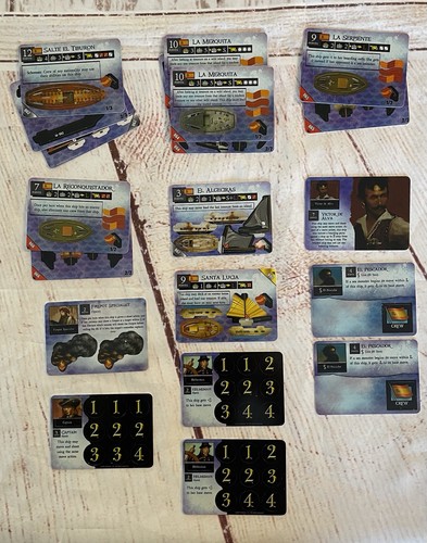 WizKids CSG Pirates at Oceans Edge Lot of 14 Spanish Ships Crew