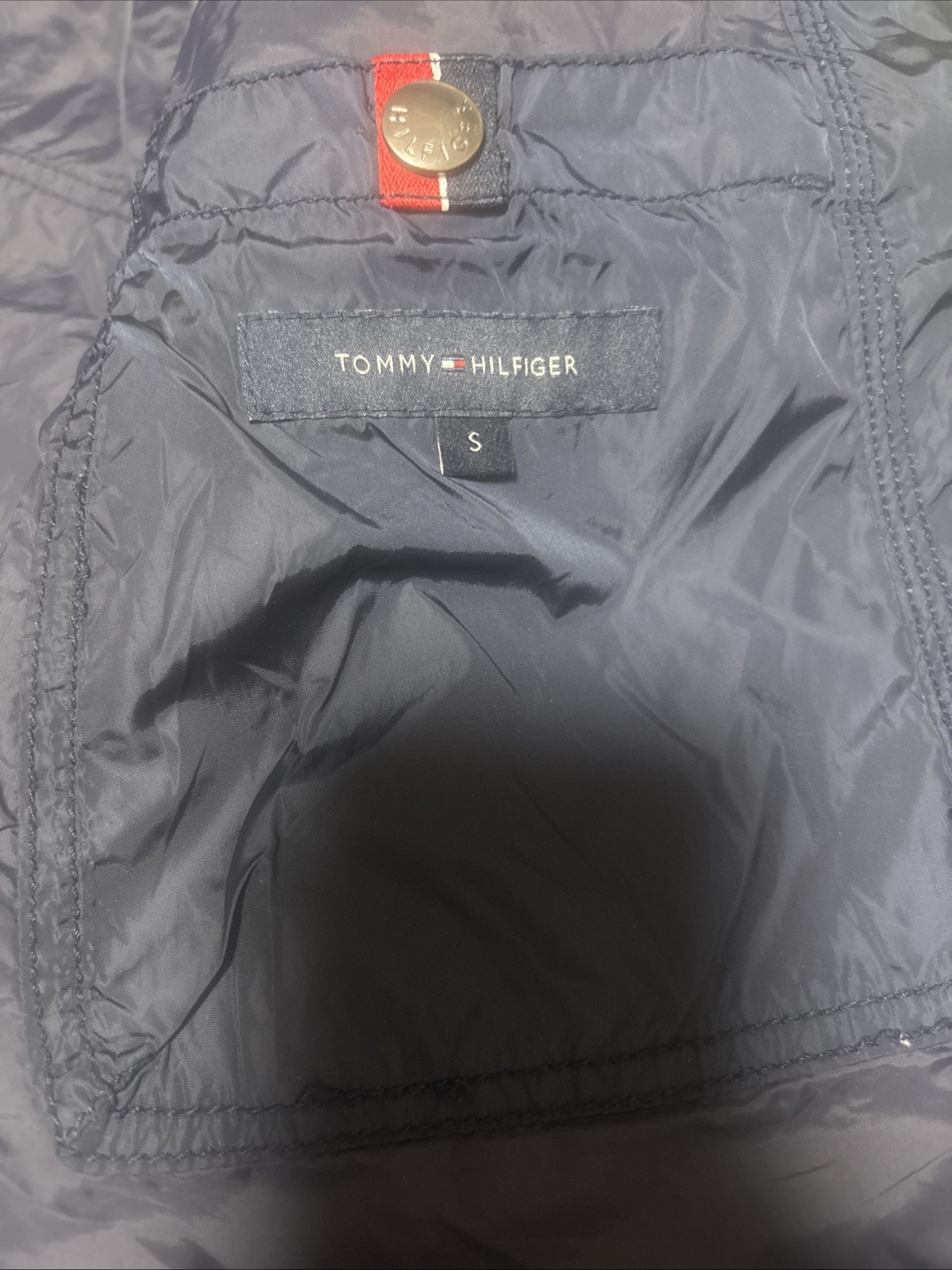 Tommy Hilfiger Mens Original Jacket Size S Excellent Condition Blue image 4