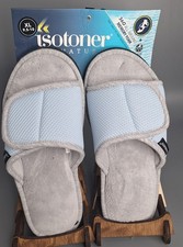 NWT 9.5-10 Isotoner Signature memory foam powder blue hook  loop closure