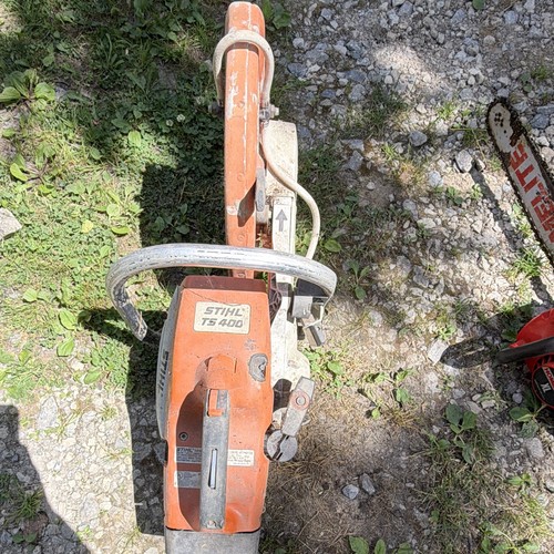 STIHL TS 400 Gas Concrete Cut-Off Saw w/ Blade - Orange/White Used