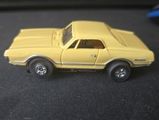 AURORA VINTAGE T-JET HO SLOT CAR MERCURY COUGAR LT YELLOW RUNS EXCELLENT SHAPE