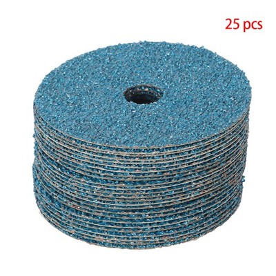 25 Pack  5  x 7/8  Zirconia Resin Fiber Grinding and Sanding Discs 24 Grit  US