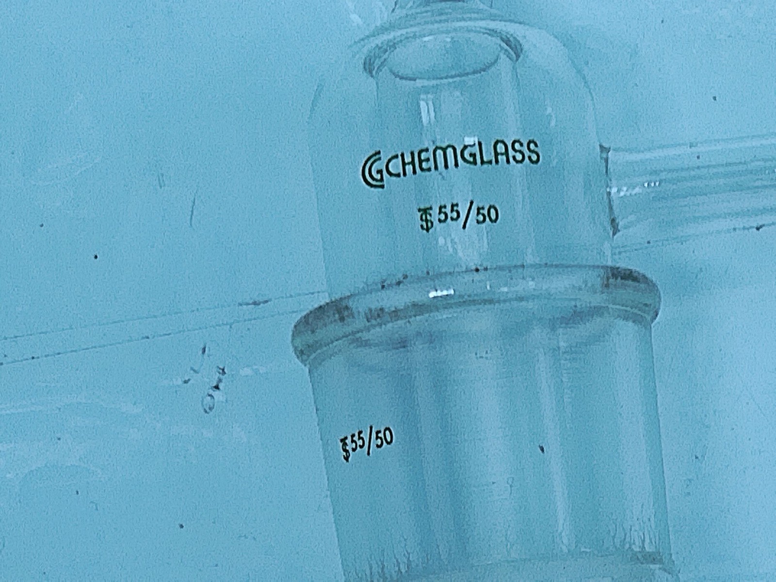 Chemglass Jacketed Cylindrical Reaction Vessel with Hose Connections image 2
