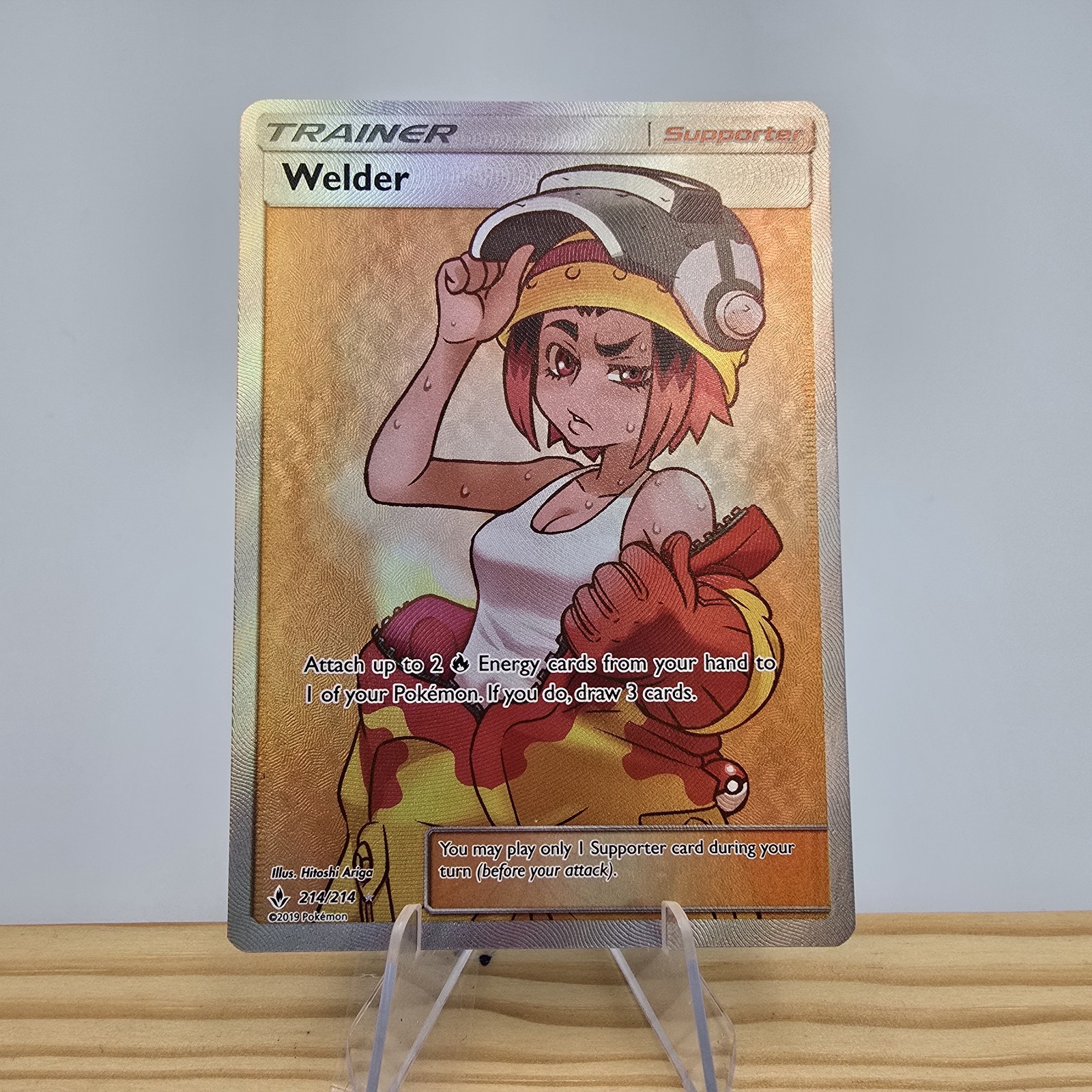 Welder Full Art Trainer From Unbroken Bonds 192/214 Rare NM