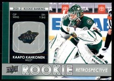 2021-22 Upper Deck Rookie Retrospective Kaapo Kahkonen Minnesota Wild #RR-10